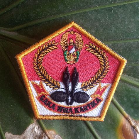 Jual Badge Logo Saka Wirakartika Wira Kartika Bordir Timbul D Emblem