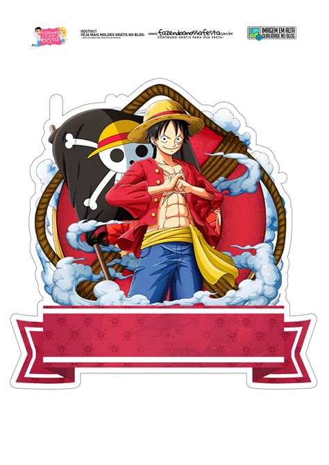 Topo De Bolo One Piece Fazendo A Nossa Festa