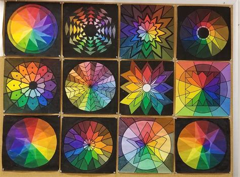 Pin by Nicole Servanda on color wheel | Color wheel art, Sacred geometry art, Geometry art