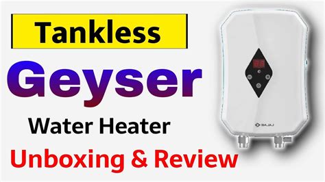 Bajaj Flashy Tankless Water Heater Fastest Instant Geyser In India