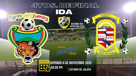 Tigres Del Jumay Vrs Cuilapa Fc Tos De Final De Ida Da Div Apert