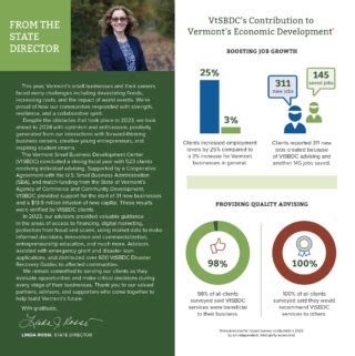 Our Annual Report Vtsbdc Vermont Small Business Development Center