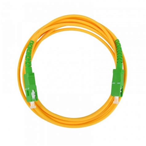 Chicote de fibra óptica pré conectorizado SC APC monomodo SM LSFH