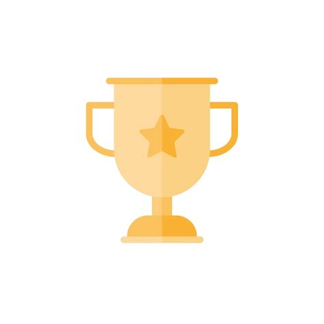 Premium Vector | Trophy vector with white background