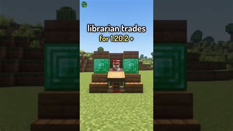 This Minecraft Update Change All Librarian Trades YouTube