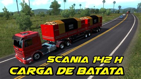 Scania 142H Frontal E Bitrem Carregado De Batatas Euro Truck