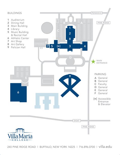 Anna Maria College Campus Map