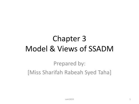 PPT Chapter 3 Model Views Of SSADM PowerPoint Presentation ID 3636288