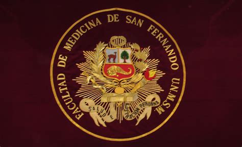 Escudo De La Facultad De Medicina San Fernando De La Unmsm Flickr