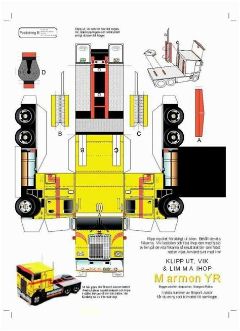 Pin De Charleypamrod En Paper Trucks Juguetes De Papel Coche De