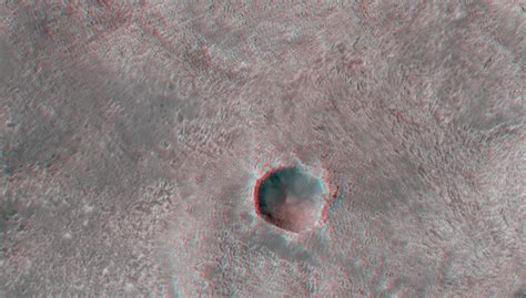 Double Layer Ejecta in an Arabia Region Crater (3-D) – NASA Mars ...