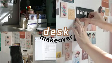 Aesthetic Desk Makeover [ Simple Kpop Organization ] Youtube