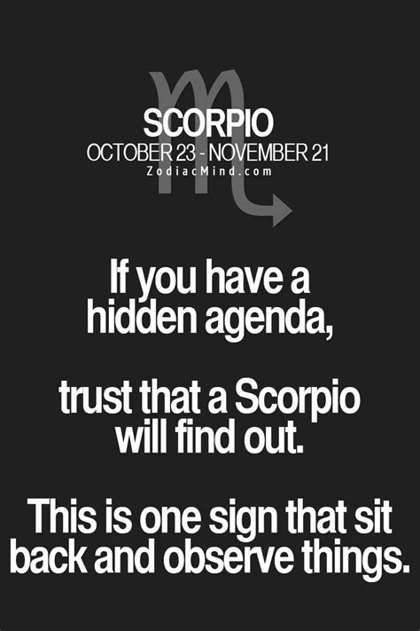 Scorpio Zodiac Mind Personality Quotes Scorpio Quotes