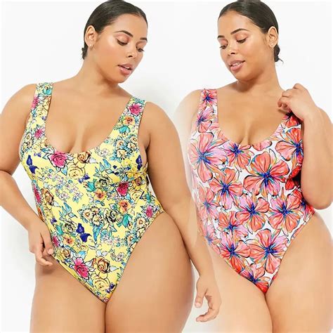 Buy Women Plus Swimsuit One Piece Suit Xl 4xl Big Size