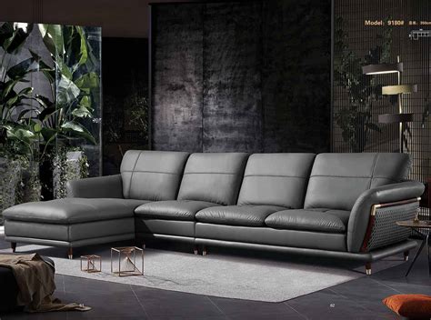 Modern Leather Sectional Sofa 9180 by ESF - MIG Furniture