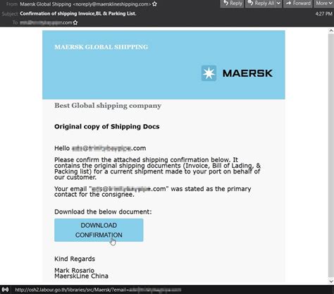 Phishers Impersonating Maersk Line To Steal Victims Email Credentials Zix