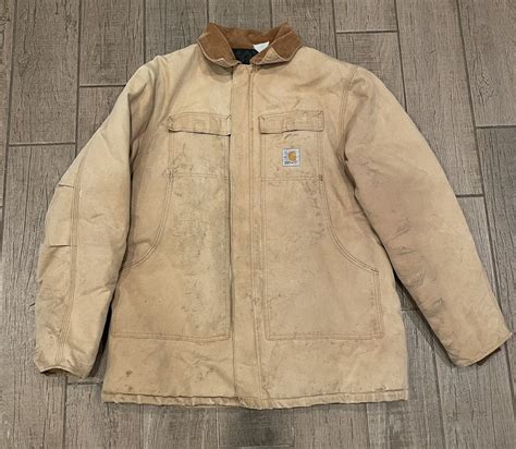 Vintage 90s Carhartt Barn Jacket Brown Heavy Grailed