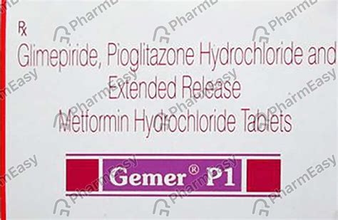 Gemer P Mg Strip Of Tablets Uses Side Effects Price Dosage