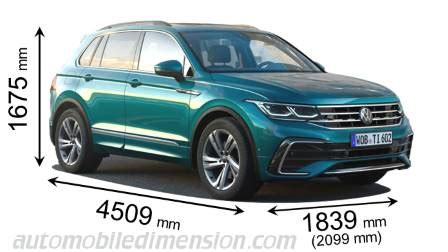 Dimension Volkswagen Tiguan Volume Coffre Et Similaires