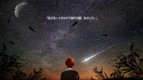 Assassination Classroom Hd Wallpaper Karma Akabane Under The Starry Sky