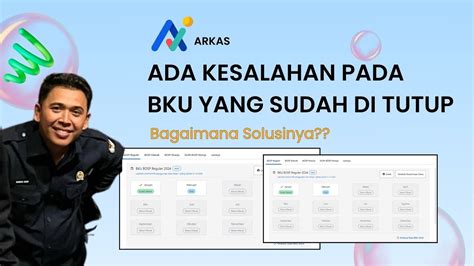 SOLUSI EDIT BKU YANG SUDAH DI TUTUP PADA ARKAS PENTING INGAT CARA