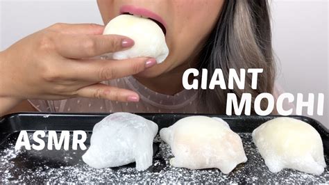 Fresh Giant Mochi Asmr No Talking Sticky Eating Sounds Ne Lets Eat Youtube