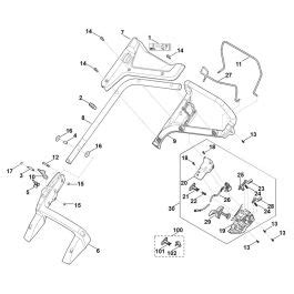 Handle For Stihl RMA 448 2 VC Cordless Mower L S Engineers