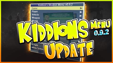 2022 Brand New Kiddions Gta 5 Mod Menu Update Youtube