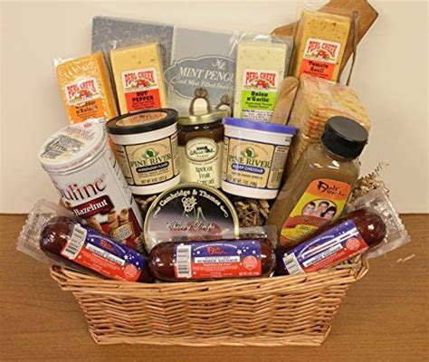 Premium Meat And Cheese Basket Meat Cheese Cheese Baskets Gourmet Recipes