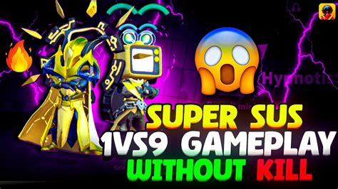 Super Sus 1🆚9 Gameplay Without Kill 😱 Ft Demonkinggaming690