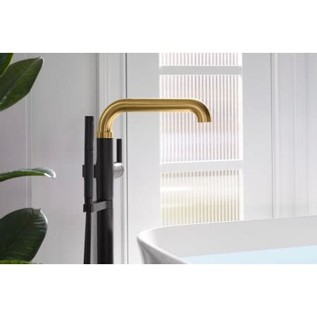 Kohler K T Mb Vibrant Brushed Moderne Brass Tone Floor Mounted