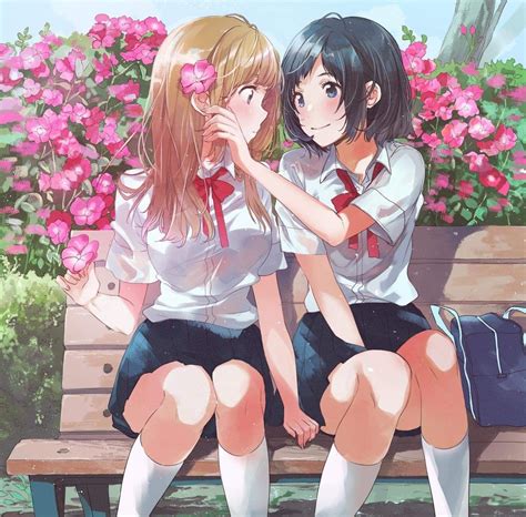 Original Image Original Art Mädchen In Uniform Anime School Girl Anime Girls Yuri Anime