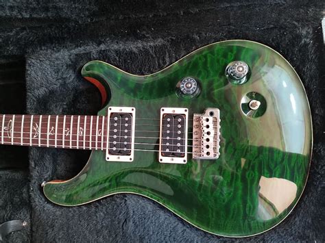 prs custom   top limited edition matching headstock  reverb