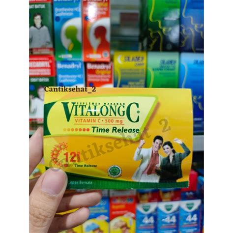 Jual VITALONG C STRIP IS 4 TABLET VITAMIN C Shopee Indonesia