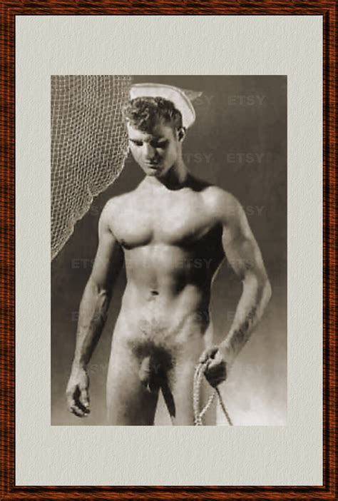 Sailor Gay Nude Adult Vintage Photo S Male Nude Etsy