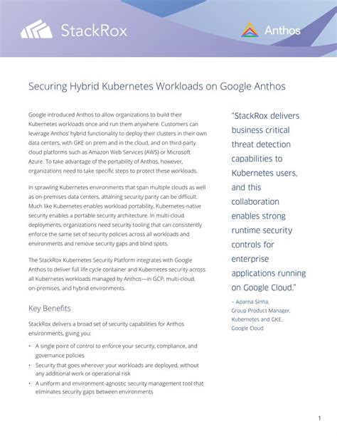 PDF Securing Hybrid Kubernetes Workloads On Google Anthos Google