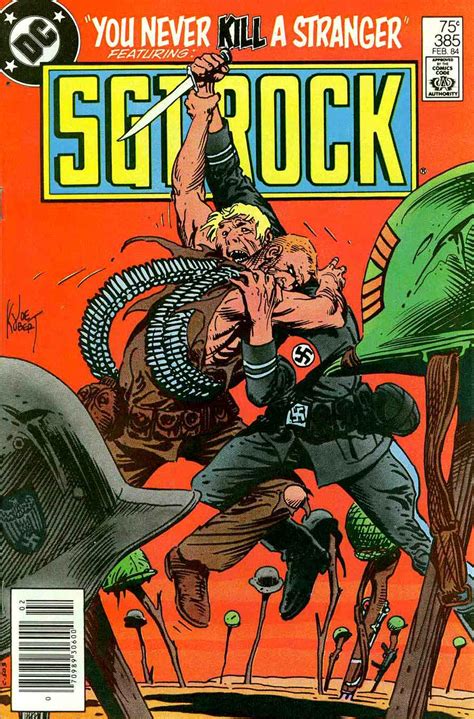 Sgt Rock 385 Joe Kubert Cover Alex Toth Reprint Pencil Ink