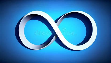 Infinity Symbol on Blue Background Stock Illustration - Illustration of people, blue: 270991330