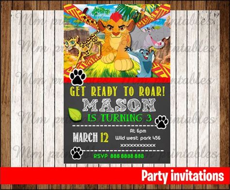 The Lion King Birthday Party Invitation