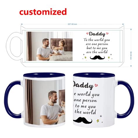 Tasse Caf Personnalis E Avec Photo Imprim E En C Ramique Tasses De