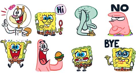 Estos Son Los Nuevos Stickers Animados De Bob Esponja Que Acaba De