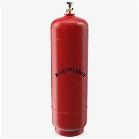 C2h2 Acetylene Gas Cylinder For Industrial Packaging Size 15 Cubic