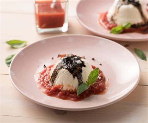 Panna Cotta De Mozzarella Con Tomate Y Bals Mico Cookidoo La