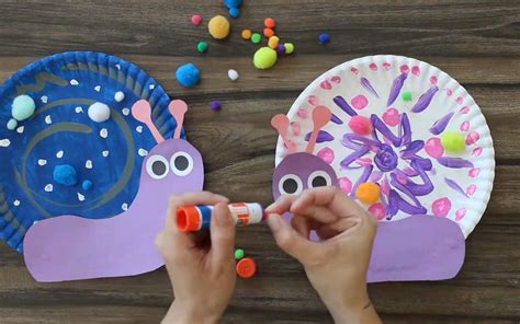 Paper Plate Snail Craft