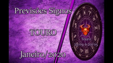 Previsões Signos→touro→janeiro2020 Youtube