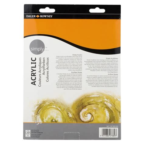 Set Culori Acrilice Simply Daler Rowney 24 Tuburi X 12 Ml EMAG Ro