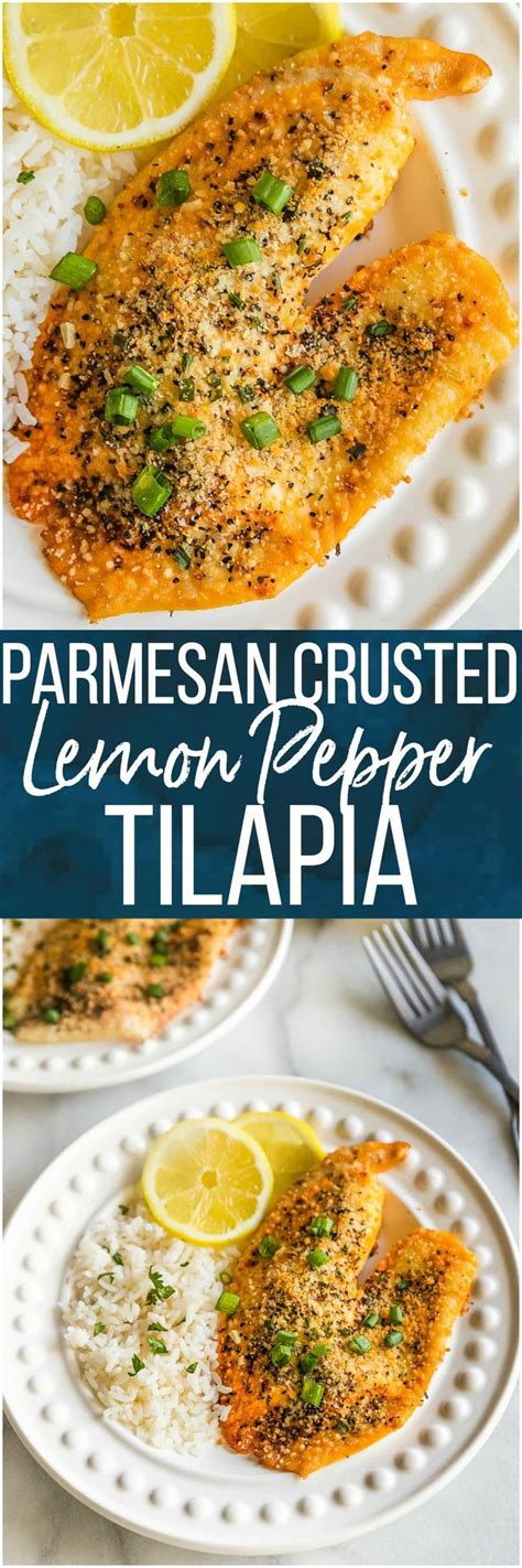 Parmesan Crusted Lemon Pepper Tilapia Is The Best Tilapia Recipe We Have Ever Tasted This Parme