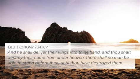 Deuteronomy 7 24 KJV 4K Wallpaper And He Shall Deliver Their Kings