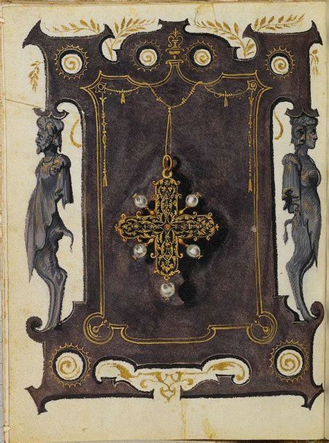 Jewel Book Of The Duchess Anna Of Bavaria 1550s C Jewelry Rendering