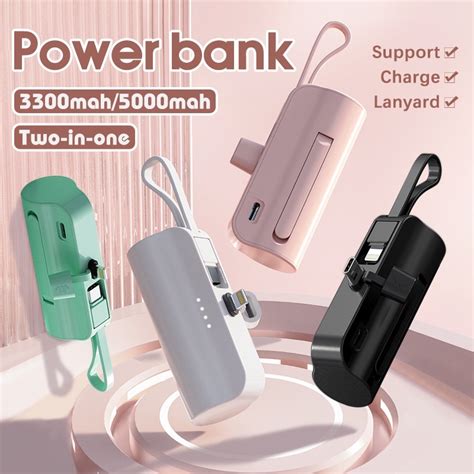 In Powerbank Mini Power Bank Type C Iph Fast Charging Wireless